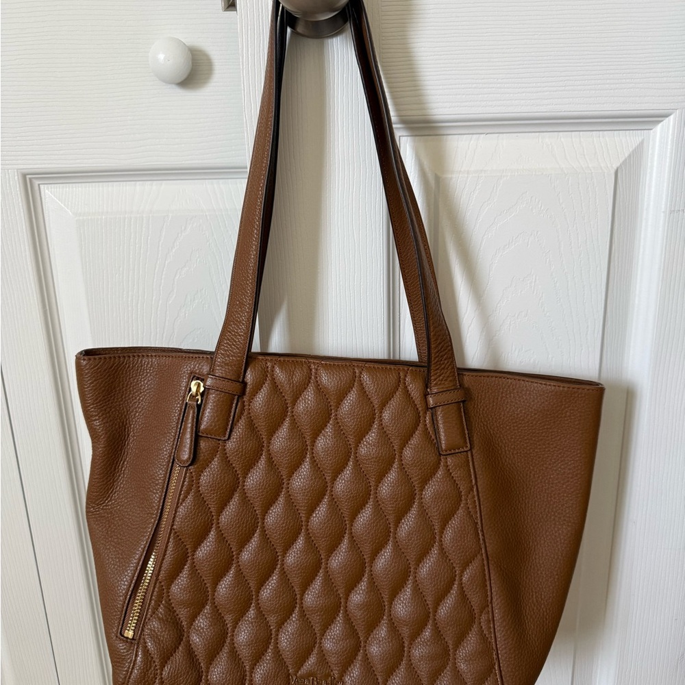 Vera Bradley Brown Quilted Tote